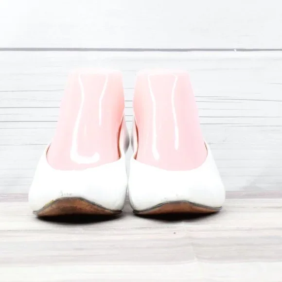 Vtg! Salvatore Ferragamo White Leather Dress Heel Pump Shoes Size 9 AA - Picture 4 of 6